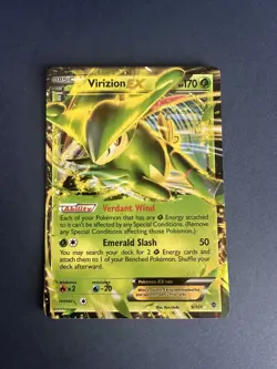 Pokemon TCG - Virizion EX 9/101 (Ultra Rare Holo) - Plasma Blast - LP - Image 3