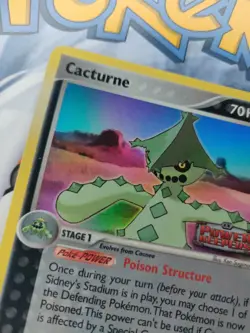 Pokemon Cards Cacturne 27/108 EX Power Keepers Reverse Holo Stamp - Image 2