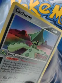 Pokemon Cards Cacturne 27/108 EX Power Keepers Reverse Holo Stamp - Image 3