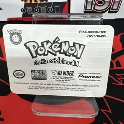 1998 Pokemon Pioneer Viz Video Promo Pika-0033d / DVD Card Pika ungraded VGUC - Image 4