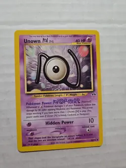 Pokemon TCG Unown N Neo Discovery 50/75 Unlimited Uncommon Card WOTC - Image 1