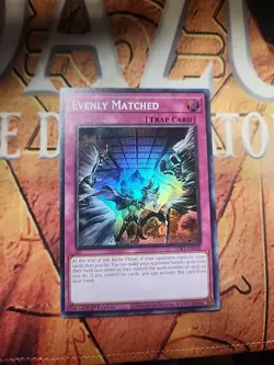 Evenly Matched SDBT-EN038 Super Rare 1st Ed NM Yugioh - Image 1