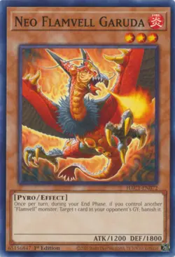 Neo Flamvell Garuda - HAC1-EN072 - Common - 1st Edition - Lightly Played - Image 1
