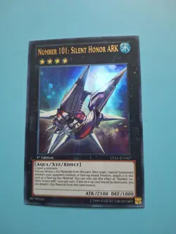 Yugioh Card - Number 101: Silent Honor Ark Ultra Rare 1st Edition LVAL-EN047 LP - Image 1