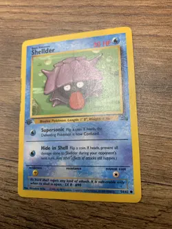Shellder 54/62 First Edition Fossil Set Non Holo Pokemon Card - Image 2