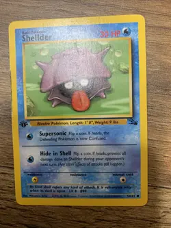 Shellder 54/62 First Edition Fossil Set Non Holo Pokemon Card - Image 4