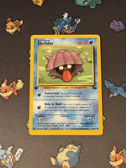 Pokemon Cards Shellder 54/62 Fossil FIRST EDITION WOTC - (NM-) #2 - Image 1