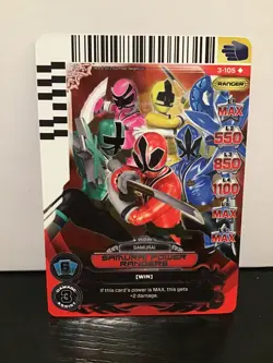 2013 Saban's Power Rangers Action Card Game Samurai Power Ranger 3-105 - Image 1