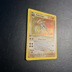Kabutops 9/62 Fossil Pokemon Card 1st Edition Holo Rare Lightly Played Excellent - Image 2