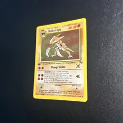 Kabutops 9/62 Fossil Pokemon Card 1st Edition Holo Rare Lightly Played Excellent - Image 3