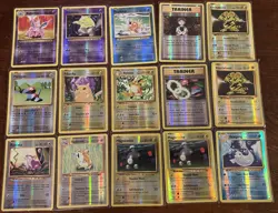 (15) Pokemon Reverse Holo Card XY Evolutions Lot LP-HP Pikachu Raichu - Image 1