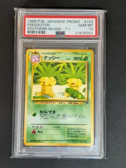 Exeggutor 1999 Pokemon Japanese Southern Island Promo Card #103 PSA Gem Mint 10 - Image 1