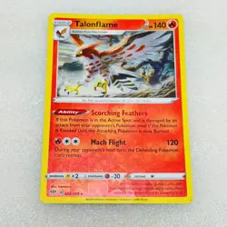 Talonflame 032/189 Darkness Ablaze Rare Reverse Holo Pokemon Card • VG? FREE SH? - Image 1