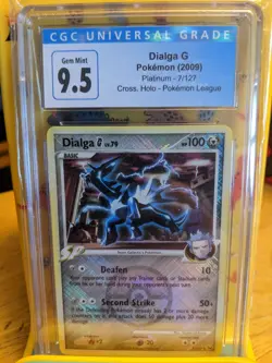 CGC 9.5 GEM MINT Dialga G 7/127 Platinum Cross Hatch League Promo Pokemon Card🌟 - Image 1