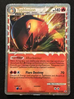 2010 Pokemon TCG Typhlosion (Prime) HGSS09 Hgss Black Star Promo Card Holo HP - Image 1
