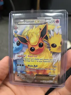 Pokemon TCG Generations Radiant Collection Flareon EX Full Art Card #RC28/32 - Image 1