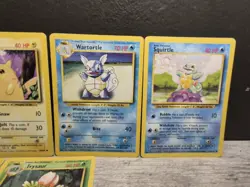Pokemon Base Set Kanto Starters 7-Card Lot Pikachu & Evolutions Vintage LP - Image 4