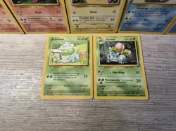 Pokemon Base Set Kanto Starters 7-Card Lot Pikachu & Evolutions Vintage LP - Image 5