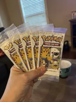 SEALED 25th Anniversary Pokemon Cereal 3-Card Booster Pack! Set Of 5 Packs - Image 3