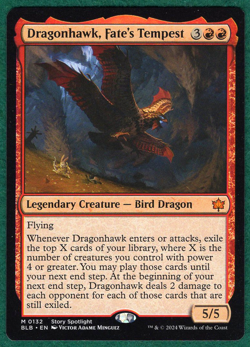 Dragonhawk, Fate's Tempest - Bloomburrow BLB #132 -Magic: The Gathering MTG Card - Image 1