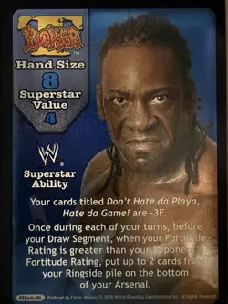 Booker T WWF WWE Raw Deal CCG TCG 9 Superstar Specific Cards NM (5 Foils) - Image 1