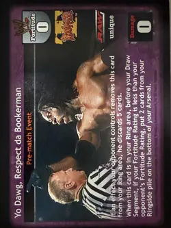 Booker T WWF WWE Raw Deal CCG TCG 9 Superstar Specific Cards NM (5 Foils) - Image 2