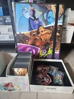 Lorcana Fabled Trove (No Packs), Portfolio, Counter, Dice, Dividers, 300 cards - Image 1