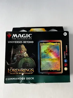 Magic the Gathering Lord of the Rings Riders of Rohan Commander Deck Box Damage 195166205052 - Image 1