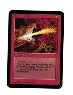 Firebreathing Alpha LP MTG Magic the Gathering b - Image 1