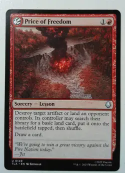 Price of Freedom *Uncommon* Magic MtG x1 Avatar: The Last Airbender - Image 1