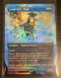 Snapcaster Mage (Borderless) Chocobo Track Foil - Final Fantasy MTG FIC 0469 NM - Image 1