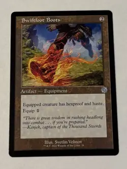 MTG Swiftfoot Boots - The Brothers' War Retro Frame Artifacts LP - Image 1
