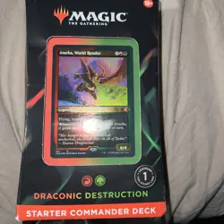 2022 Magic the Gathering MTG Starter Commander Deck - Draconic Destruction - New - Image 1