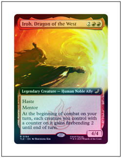1x Iroh, Dragon of the West, Extended Art Foil, Magic MTG NM - Image 1