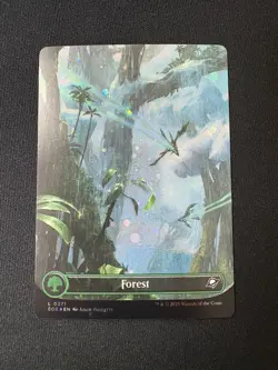 2025 MTG Edge Of Eternities Forest Galaxy Foil #371 - Image 1