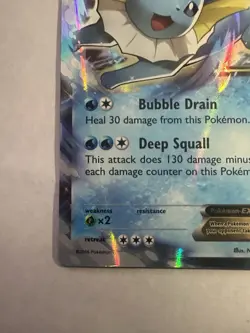 Pokemon TCG Vaporeon-EX Generations 24/83 Holo Rare EX LP - Image 5