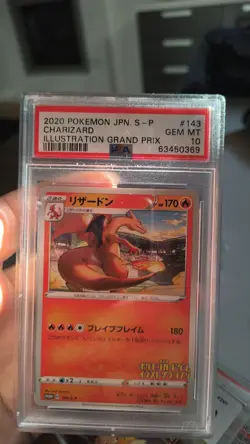 Pokemon card Charizard Grand Prix #143 S-P Promo Japanese GEM MINT PSA 10 - Image 1