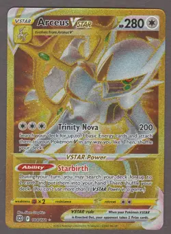 Arceus VSTAR 184/172 Gold Secret Rare Full Art Brilliant Stars Pokemon Card NM - Image 1