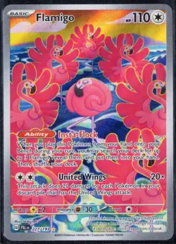 Flamigo 227/193 Pokemon TCG: SV02 Paldea Evolved Holo Illustration Rare NM/MNT - Image 1