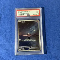 2023 POKEMON OBF EN-OBSIDIAN FLAMES ILLUSTRATION RARE #202 CLEFFA PSA 9 - Image 1