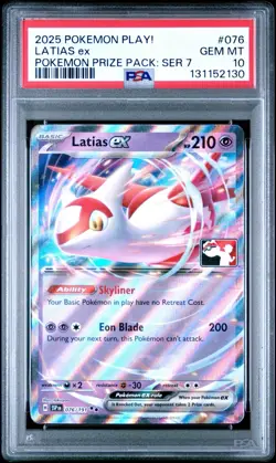 Latias Ex 076/191 Prize Pack Series 7 Stamped Play Pokemon PSA 10 Gem Mint - Image 1