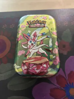 8 EMPTY Pokemon Prismatic Evolutions Mini Tin With Coin & Insert - Image 5