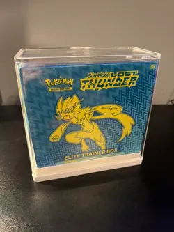 Pokemon Sun & Moon Lost Thunder Elite Trainer Box Sealed w/ Case (Small tear) - Image 1