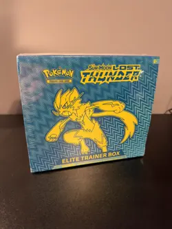 Pokemon Sun & Moon Lost Thunder Elite Trainer Box Sealed w/ Case (Small tear) - Image 2