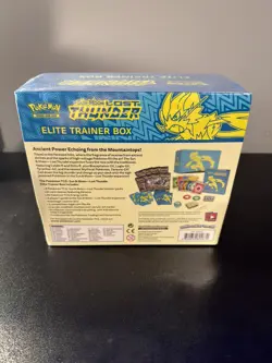 Pokemon Sun & Moon Lost Thunder Elite Trainer Box Sealed w/ Case (Small tear) - Image 4