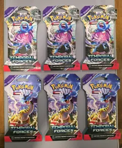 Pokemon Temporal Forces Sleeved Booster Packs X6 - Image 1