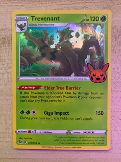 2023 Pokemon Trick Or Trade Halloween Trevenant Holo 017/196 NM - Image 1