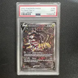 PSA 9 Giratina V Alt Art #186 SWSH Lost Origin 2022 Pokemon MINT - Image 1