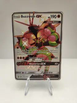 Pokemon TCG Buzzwole GX SV68/SV94 Hidden Fates Full Art Shiny MINT CONDITION! - Image 1