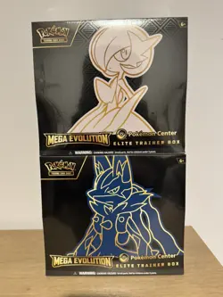 Pokemon Center Elite Trainer Box Mega Evolutions Lucario & Gardevoir ETB Pair - Image 1